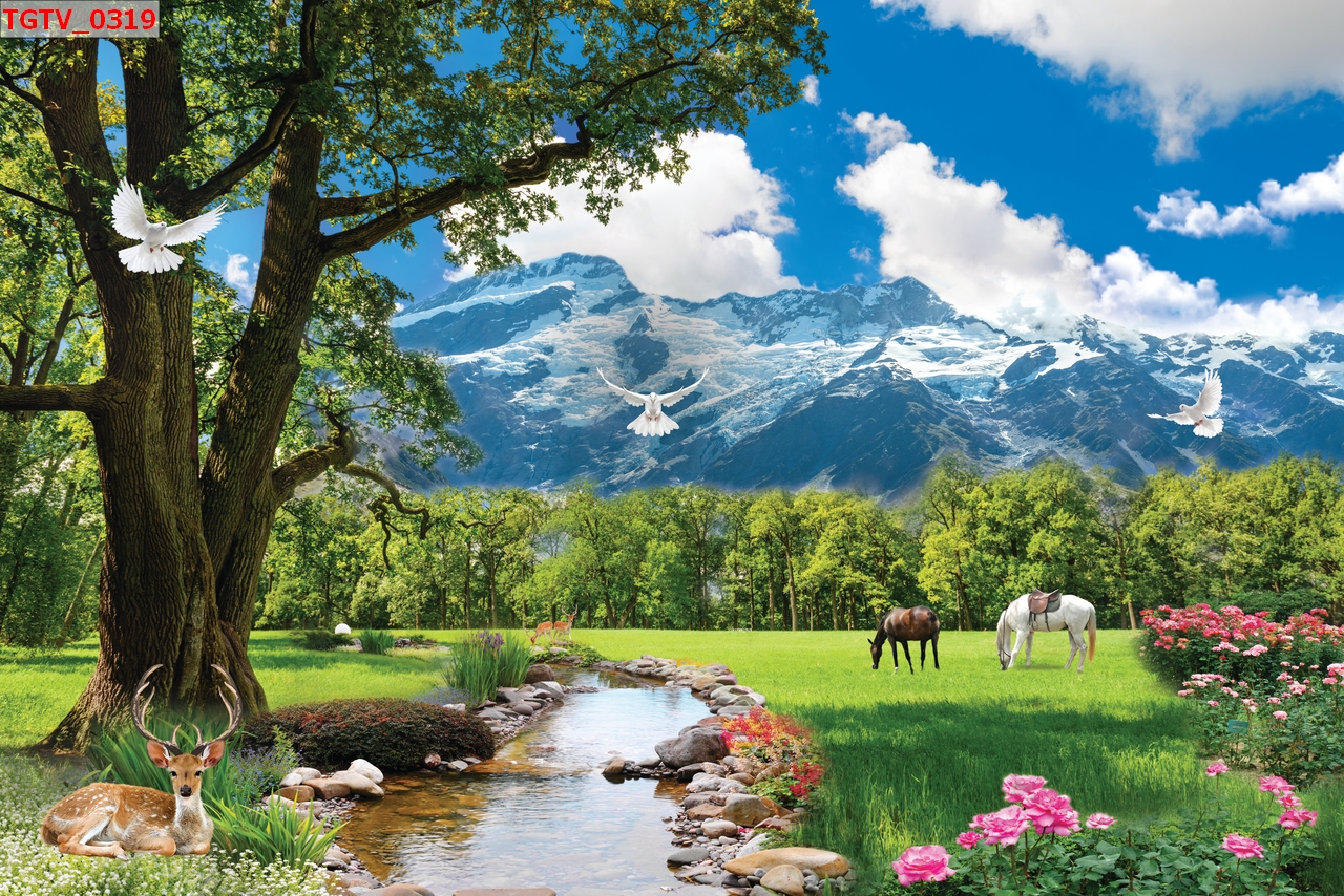 Top 50 mẫu tranh dán tường 3d phong cảnh thiên nhiên đẹp nhất