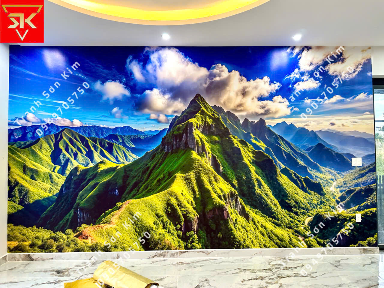 tranh dán tường phòng khách