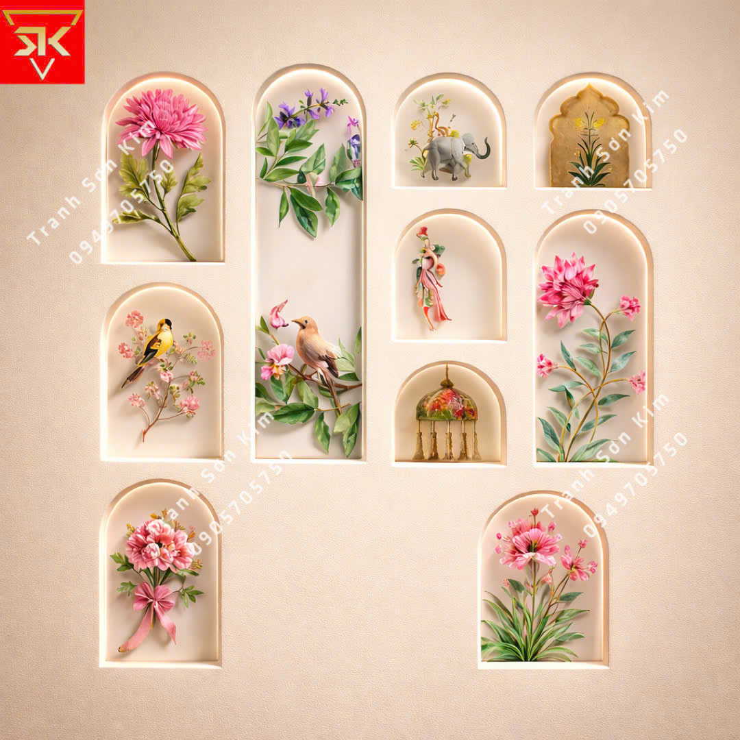 tranh dán tường hiện đại