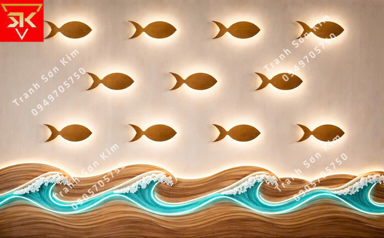 tranh dán tường hiện đại