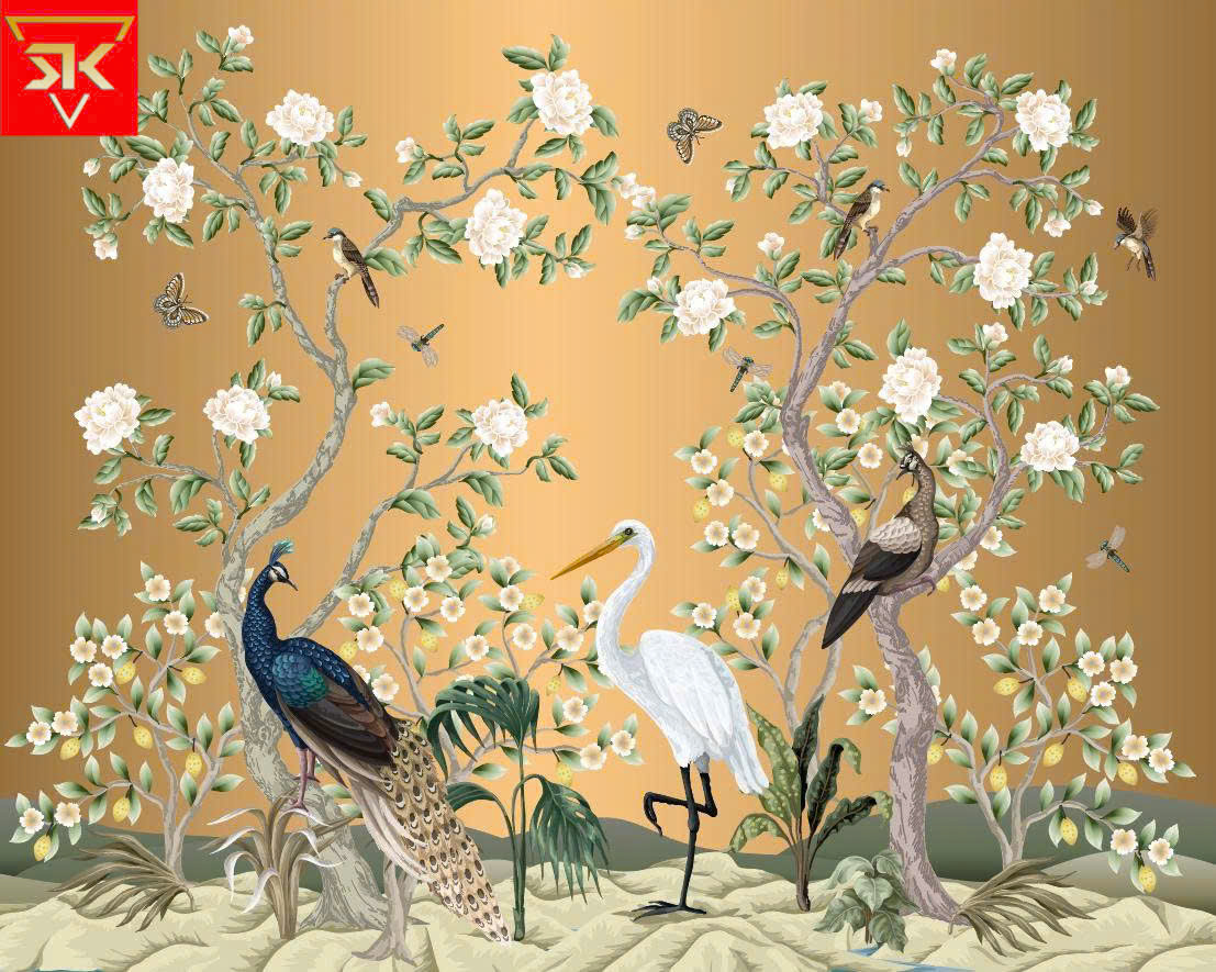 tranh dán tường indochine