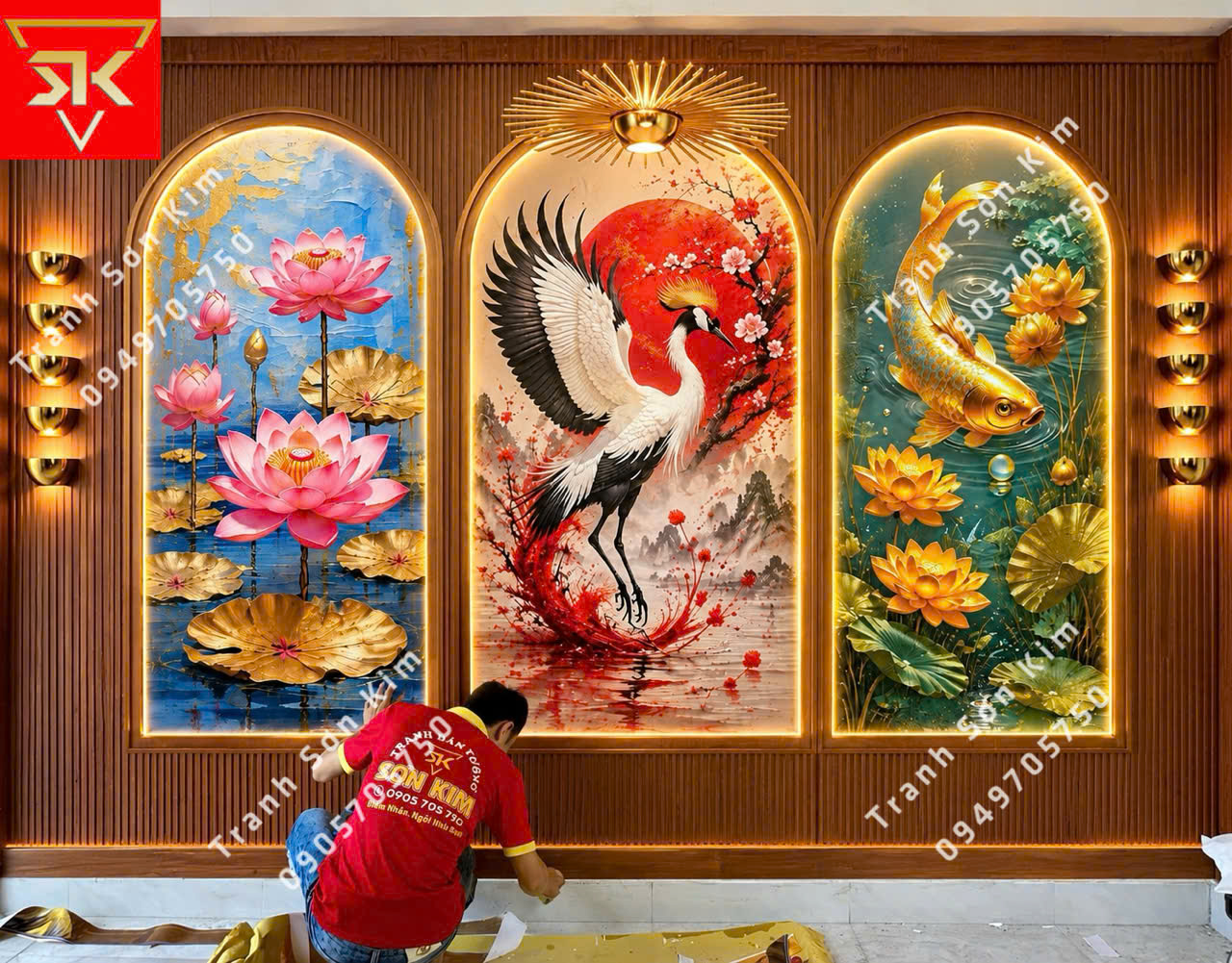 tranh dán tường indochine