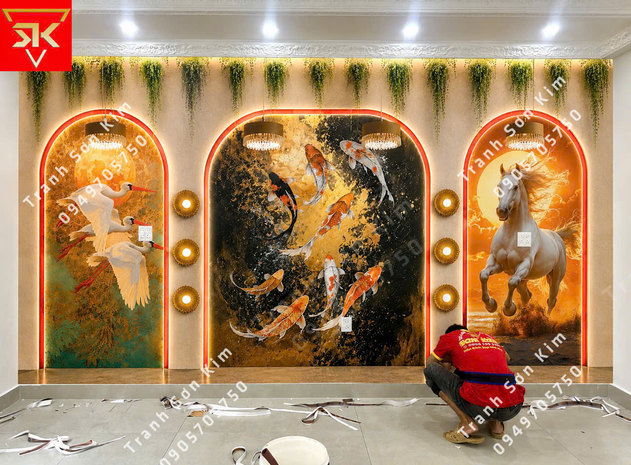 tranh dán tường indochine
