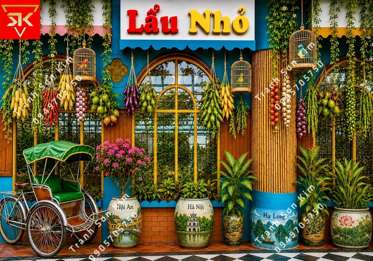 tranh lẩu nhỏ