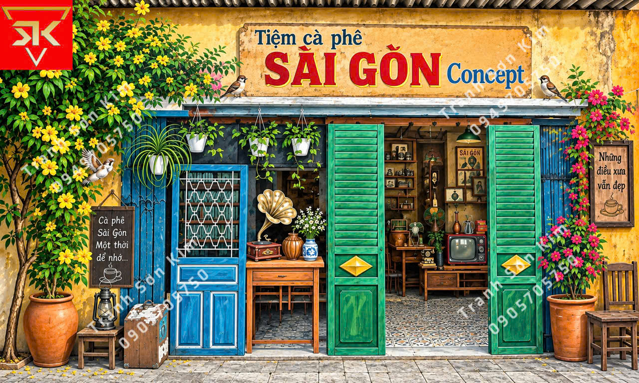 tranh sài gòn bao cấp
